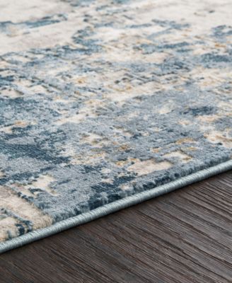 Quatro QUA-2303 Denim 6'7" x 9'6" Area Rug