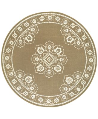 Oriental Weavers - Marina 7764 7'10" Indoor/Outdoor Round Area Rug