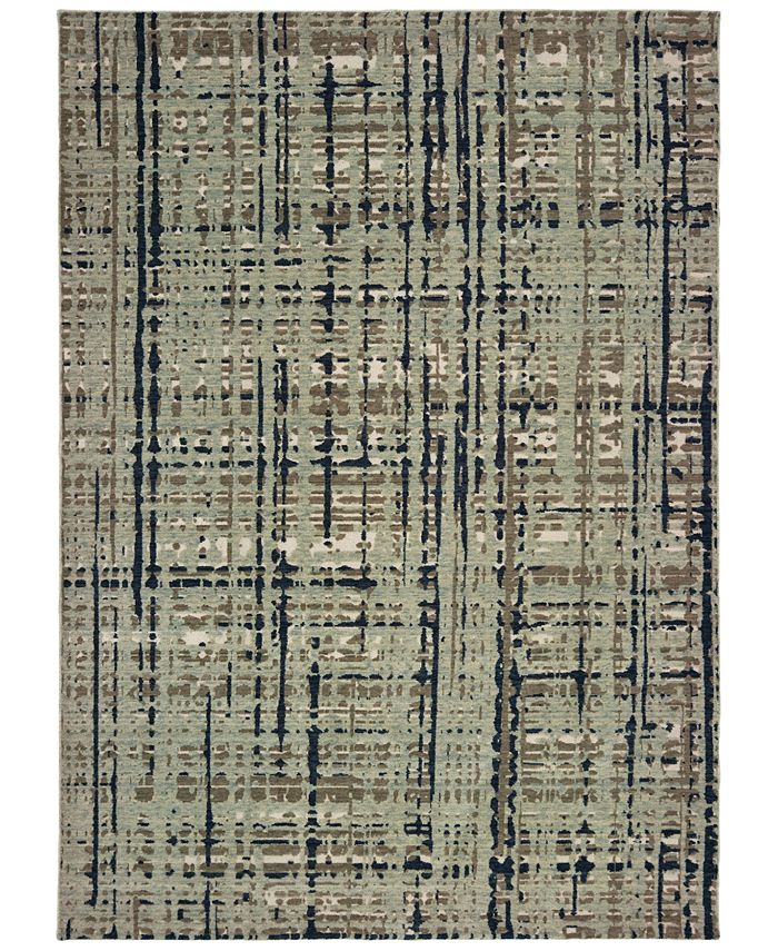 Oriental Weavers - Montage 8020B Blue/Tan 6'7" x 9'6" Area Rug