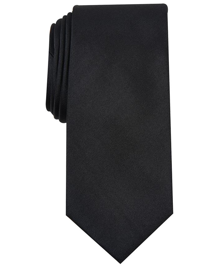 Alfani Men's Solid Texture Slim Tie, Created for Macy's - Macy's