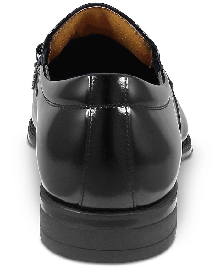 Stacy Adams Pierce Mocassino Uomo In Pelle - Slip-on Con Passanti Intrecciati, Ornamento Metallico - Suola Gomma, Memory Foam - 2