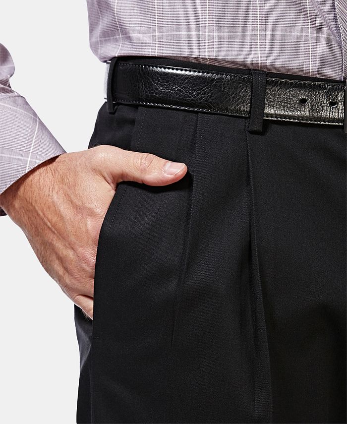 haggar pleated khaki pants