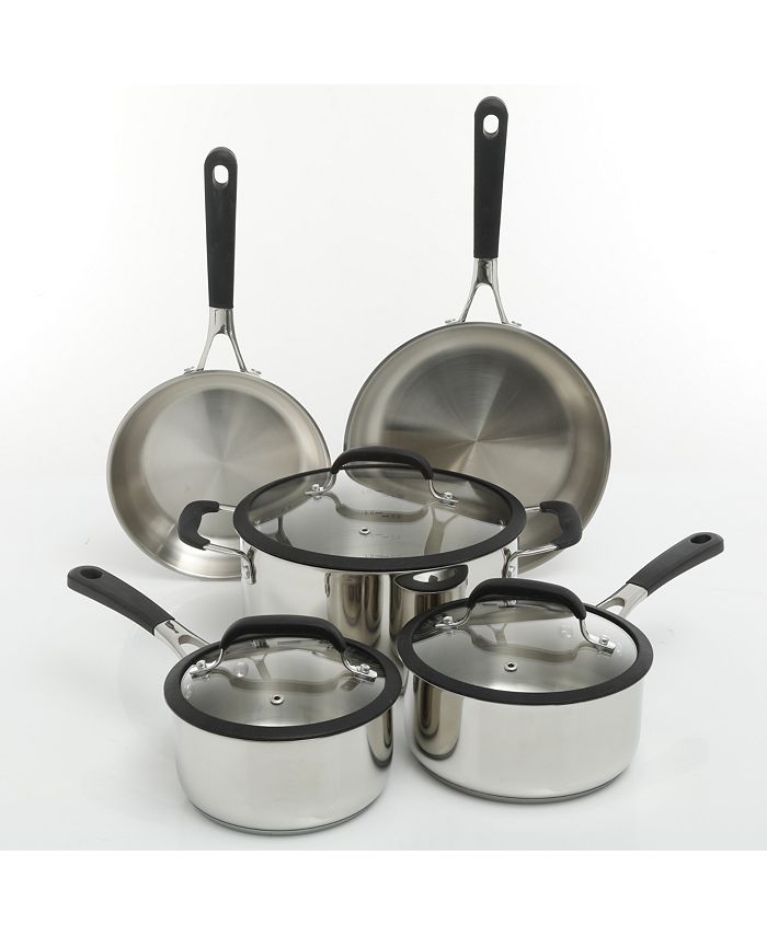 Oster Cuisine 8piece Belton Stainless Steel Cookware Set Macy's