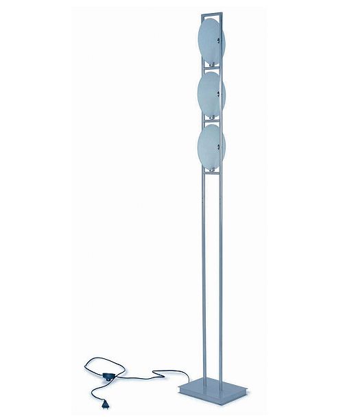 New Spec Inc Floor Lamp With 3 Lights Shades Halogen Bulb