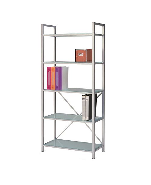 New Spec Inc New Spec Bookshelf Glass And Metal Frame Reviews