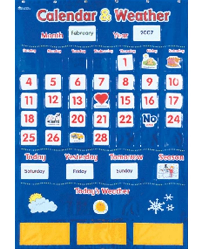 Learning Resources Calendar and Weather Pocket Chart & Reviews Kids