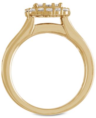 Diamond  Three-Piece Ring Set (2 ct. t.w.) in 14k White, Yellow and Rose Gold