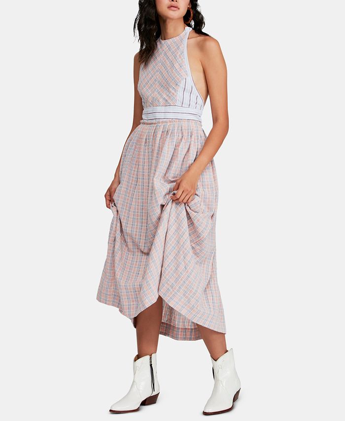Free people color shop theory midi dress