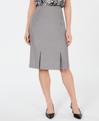 kasper pleated skirt