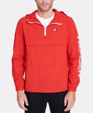 Tommy Hilfiger Men's Hooded Half-Zip Jacket