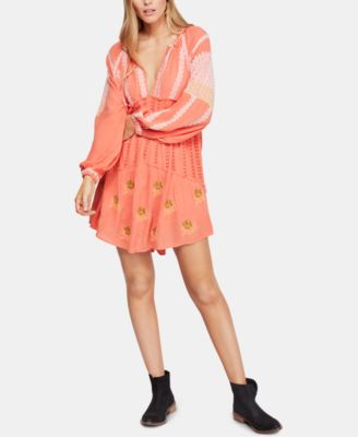 Wild Horses Embroidered Mini Dress 