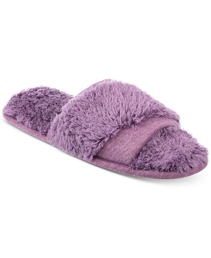 Isotoner Signature Linely Jersey & Chenille Slide Slippers & Reviews ...