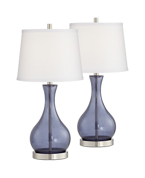 Pacific Coast Blue Glass Table Lamp Set Of 2 Reviews Home