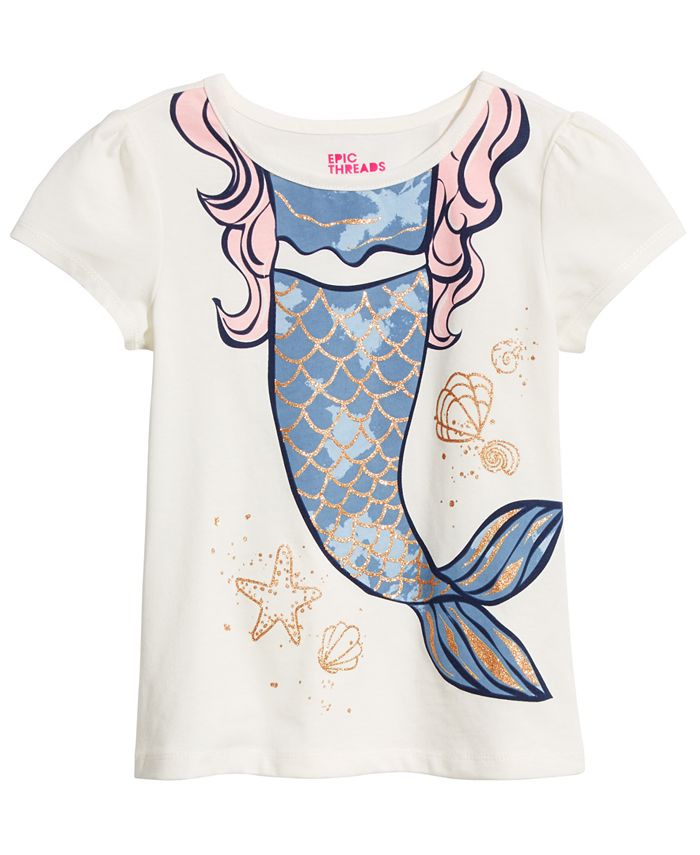 Epic Threads Toddler Girls Mermaid Graphic T-Shirt, Created for Macy's ...