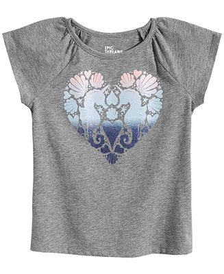Epic Threads Little Girls Seahorse Heart T-Shirt, Created for Macy's ...