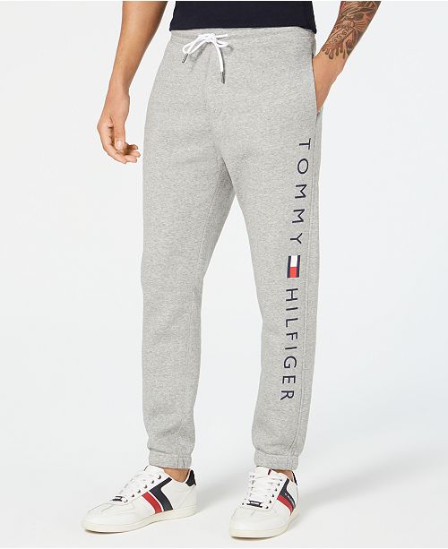 Tommy Hilfiger Men's Logo Jogger Pants, Created for Macy's & Reviews ...