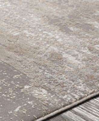 Solar SOR-2300 Taupe 3' x 9'10" Runner Area Rug