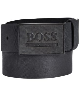 hugo boss mens leather belt