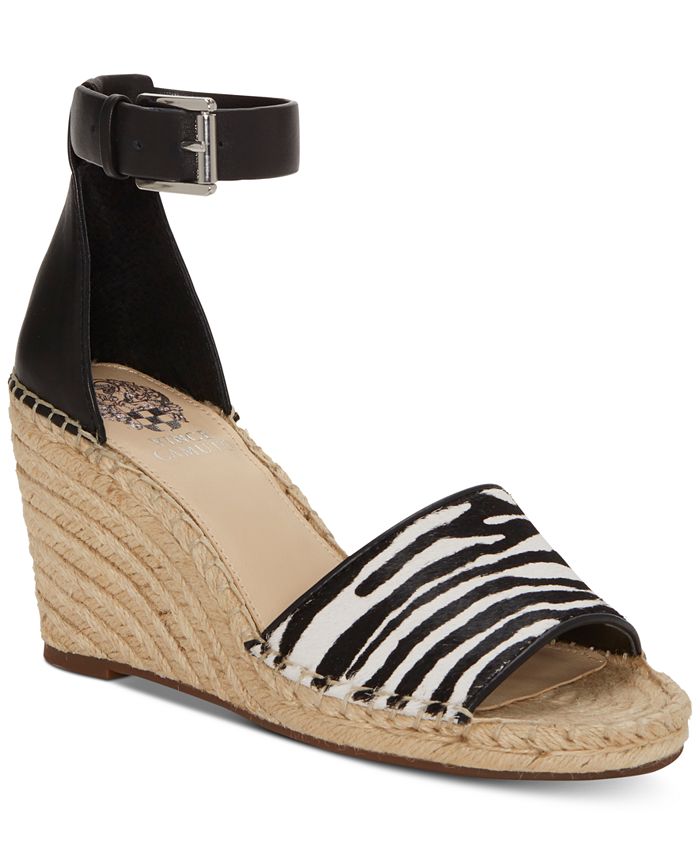 Details about   VINCE CAMUTO LEERA WEDGE SANDALS **FREE SHIPPING** 