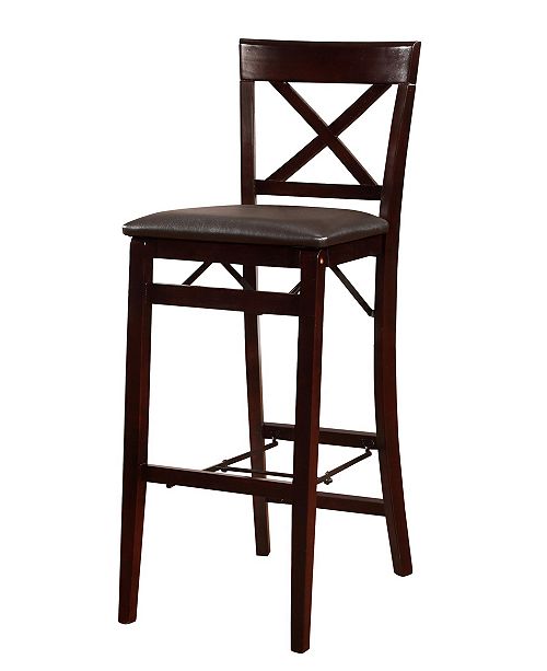 Linon Home Decor Triena X Back Folding Bar Stool Reviews