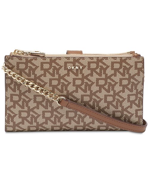 DKNY Bryant Logo Wallet Crossbody, Created for Macy's & Reviews