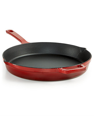 Martha Stewart Collection CLOSEOUT! Enameled Cast Iron 12 Fry Pan, Created  for Macy's - Macy's