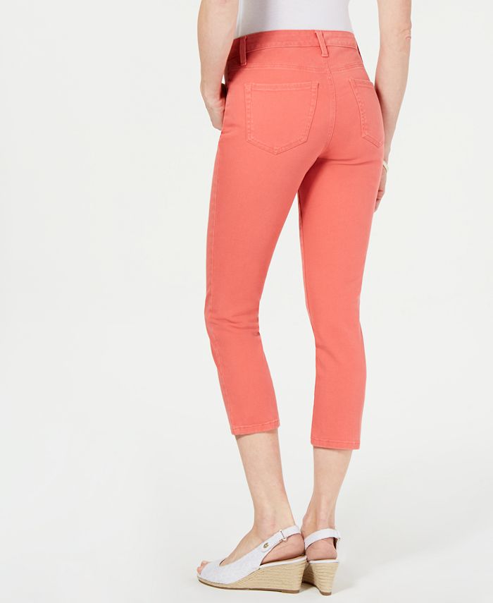 Charter Club Petite Solid Capri Jeans, Created for Macy's - Macy's