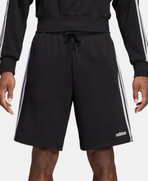 adidas Men's Essentials 3-Stripes 10" Fleece Shorts