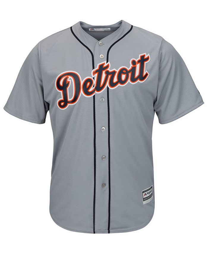 Majestic Men's Detroit Tigers Blank Replica Cool Base Jersey - Macy's
