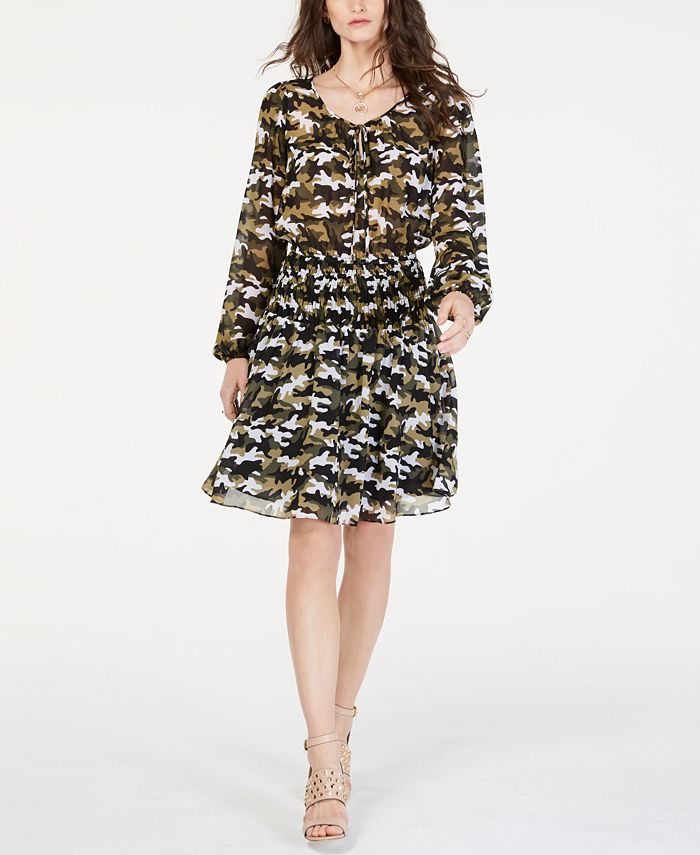 Michael kors camouflage dresses deals
