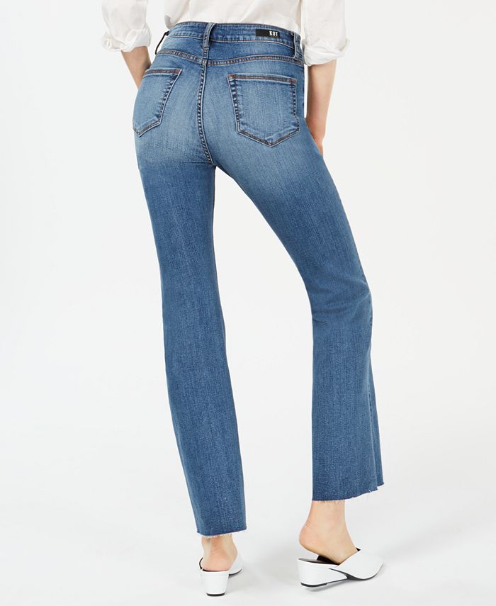 Kut from the Kloth Stella Raw-Hem High-Rise Flare Jeans & Reviews ...