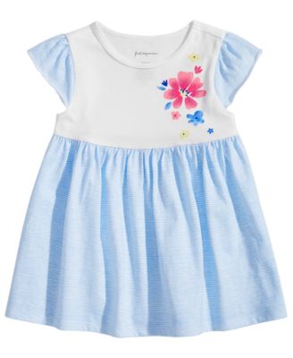 First Impressions - Baby Girls Floral-Detail Tunic,
