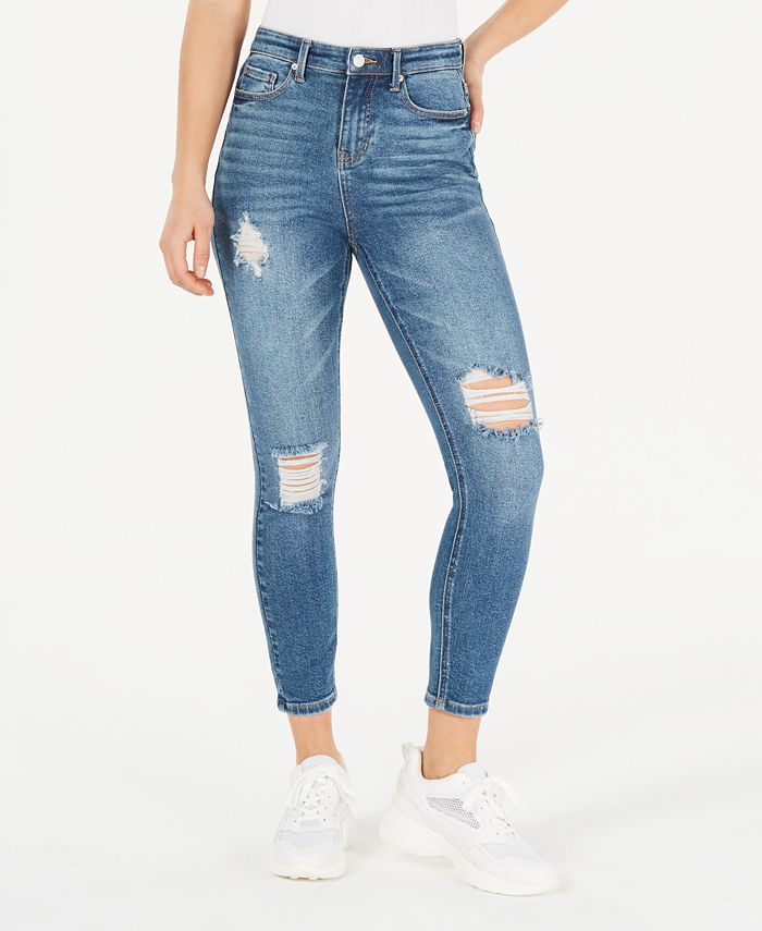 Vanilla Star Juniors' Ripped Skinny Jeans - Macy's