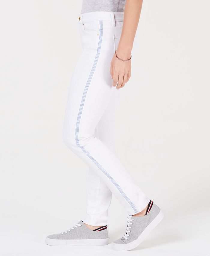 Tommy Hilfiger Side-Stripe Skinny Jeans - Macy's