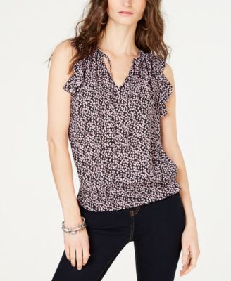 macys sleeveless tops