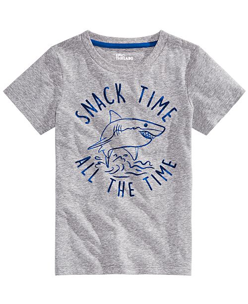 Epic Threads Toddler Boys Snack Time Graphic T-Shirt, Created for Macy ...