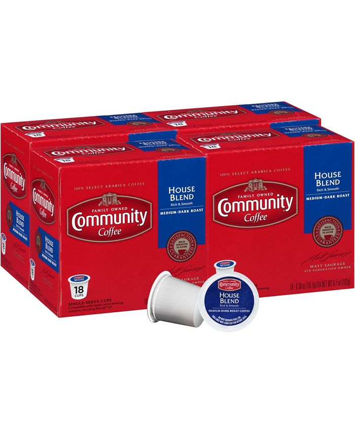 Community Coffee House Blend MediumDark Roast Single Serve Pods
