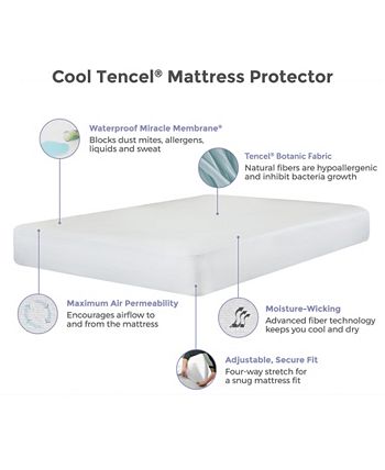Protect-A-Bed - Twin Cool Cotton Waterproof Mattress Protector