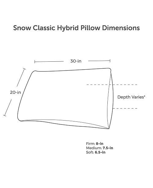 Protect A Bed Queen Therm A Sleep Snow Classic Hybrid Firm Pillow