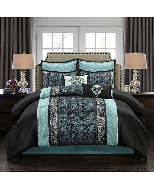black and blue comforter set king