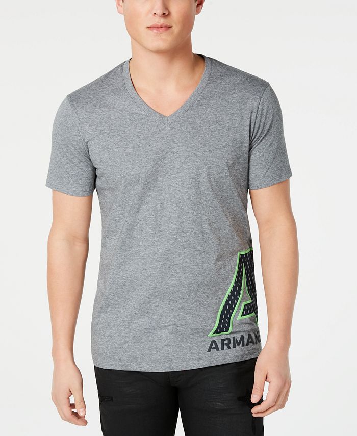 A|X Armani Exchange Men's V-Neck Logo T-Shirt - Macy's