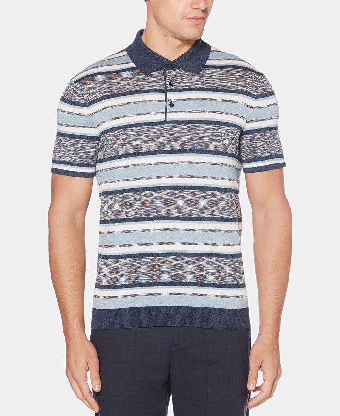 Perry Ellis Men's Striped Patterned Polo Macy's