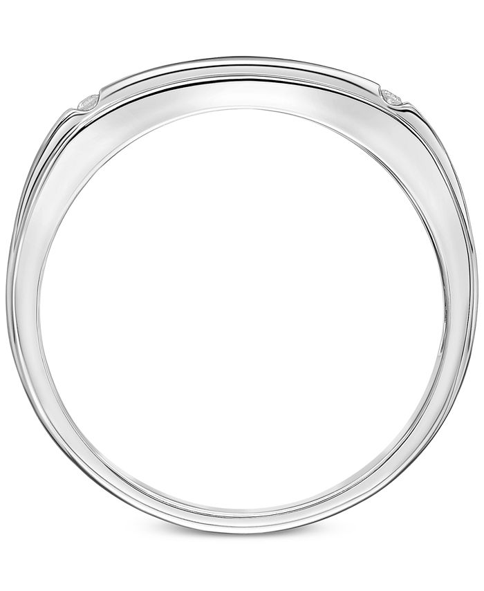 Macy's - Men's Diamond Band (1/2 ct. t.w.) in 10k Yellow Gold or 10k White Gold