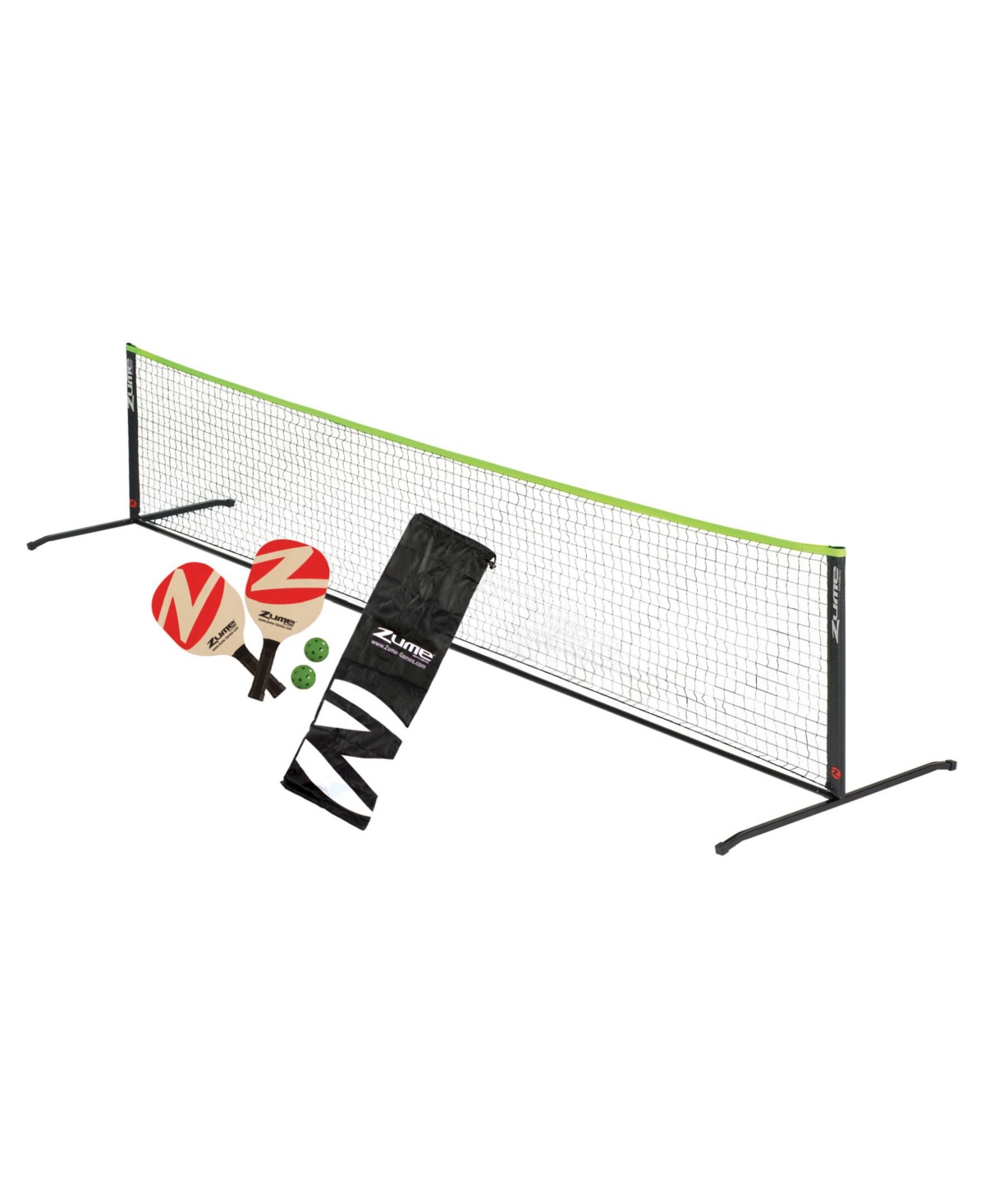 Viva Sol Kids' Zume Games Portable Instant Play Portable Pickleball Set Includes Paddles, Balls And Net In Multi