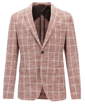 Hugo Boss BOSS Men's Slim Fit Checked Jacket & Reviews - Hugo Boss ...