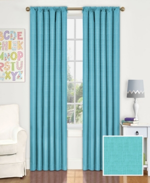 Shop Eclipse Kendall Blackout Panel, 42" X 84" In Turquoise