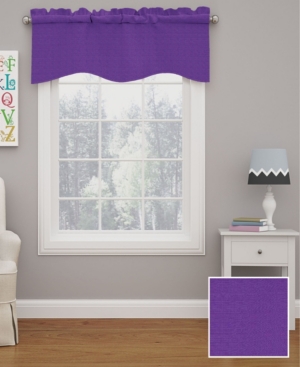 Eclipse Kendall Blackout Valance, 42" X 18" In Purple