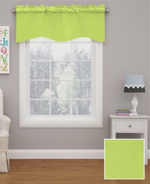 Eclipse Kendall Blackout Valance, 42" X 18" In Lime