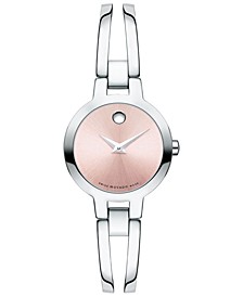 LIMITED EDITION Women's Swiss Amorosa Stainless Steel Bangle Bracelet Watch 24mm, Created for Macy's