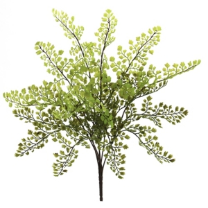 Nearly Natural 15" Maiden Hair Artificial Plant, Set Of 12 In Green